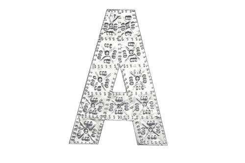 20cm A-Z Aluminium Letters