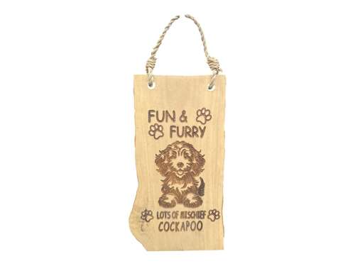 Cockapoo Small Coffee Wood Sign
